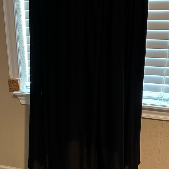 Torrid Black Faux Leather Dress Size 20 Sleeveless Baby Doll - Picture 4 of 10